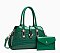 2 in 1 Crocodile & Patent Satchel Pouch Set