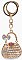 Rhinestone Bag Theme Pendant Purse Charm Keychain