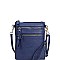 TRENDY FAUX LEATHER STYLISH MULTI POCKET CROSSBODY SLING BAG JYWU-002