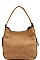 STYLISH SMOOTH TEXTURED PU LEATHER MODERN FASHION HOBO BAG JYD-0489