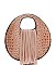 CHIC ROUND CROCO PATTERN TASSEL SATCHEL JYD-0495