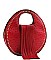 CHIC ROUND CROCO PATTERN TASSEL SATCHEL JYD-0495