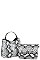 2 IN 1 SNAKE PATTERN SATCHEL WITH LONG STRAP