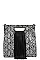 PYTHON SKIN AND TASSEL SQUARE SATCHEL