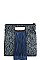PYTHON SKIN AND TASSEL SQUARE SATCHEL