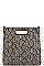 PYTHON SKIN AND TASSEL SQUARE SATCHEL
