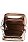 PYTHON SKIN AND TASSEL SQUARE SATCHEL