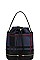 CHECK BUCKET SHOULDER BAG