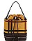 CHECK BUCKET SHOULDER BAG