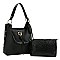 Ostrich Croc 2-in-1 Shoulder Bag