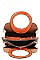 CROC PATTERN SATCHEL WITH LONG STRAP