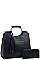 2 IN 1 CROC STYLISH TASSEL ACCENT SATCHEL WALLET SET