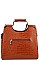 2 IN 1 CROC STYLISH TASSEL ACCENT SATCHEL WALLET SET