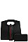 2IN1 STYLISH TRENDY STRAP SATCHEL BAG WITH MATCHING WALLET