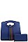 2IN1 STYLISH TRENDY STRAP SATCHEL BAG WITH MATCHING WALLET