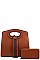 2IN1 STYLISH TRENDY STRAP SATCHEL BAG WITH MATCHING WALLET