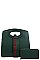 2IN1 STYLISH TRENDY STRAP SATCHEL BAG WITH MATCHING WALLET