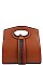 2IN1 STYLISH TRENDY STRAP SATCHEL BAG WITH MATCHING WALLET