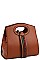 2IN1 STYLISH TRENDY STRAP SATCHEL BAG WITH MATCHING WALLET
