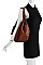 TWO TONE TASSEL HOBO BAG WITH LONG STRAP