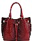 CROCO SATCHEL WITH LONG STRAP