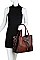 CROCO SATCHEL WITH LONG STRAP