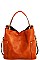2IN1 TRENDY STYLISH SATCHEL WITH LONG STRAP