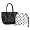 Fashion Laser Cut Mesh See Thru 2-in-1 Shopper