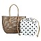 Fashion Laser Cut Mesh See Thru 2-in-1 Shopper