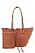 2 IN 1 TRENDY TOTE BAG & CLUTCH SET