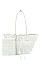 2 IN 1 TRENDY TOTE BAG & CLUTCH SET