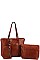 3IN1 CHIC MODERN TOTE BAG SET WITH LONG STRAP