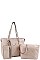 3IN1 CHIC MODERN TOTE BAG SET WITH LONG STRAP