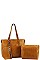 3IN1 CHIC MODERN TOTE BAG SET WITH LONG STRAP