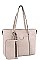 3IN1 CHIC MODERN TOTE BAG SET WITH LONG STRAP