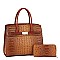 Quality Croc Alligator 2-in-1 Satchel