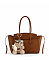 Bag Charm Top Handle Satchel