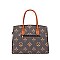 2-in-1 Monogram Padlock CLassic Satchel