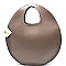 Stud Embellished Fringed Circle Satchel