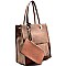 D0339-LP Tall 2 in 1 Tote with Leashed Pouch