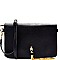 Gold ChainTassel Accent Flap Cross Body