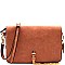 Gold ChainTassel Accent Flap Cross Body