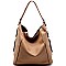 D0355-LP Double Side Zipper Tall Hobo