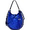 D0407-LP Hardware Woven 2 Way Tassel Hobo