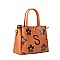 2 in 1 Monogram Classic Triple Compartment Satchel