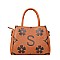 2 in 1 Monogram Classic Triple Compartment Satchel