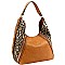 EXTENDABLE LEOPARD PRINT STRAP HOBO