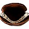 2 in 1 Knot Accent Snake Print Hobo