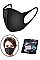 PACK OF 12 BLACK DUST PROOF WASHABLE MASK