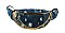 Frayed Denim Chain Embellished Fanny Pack